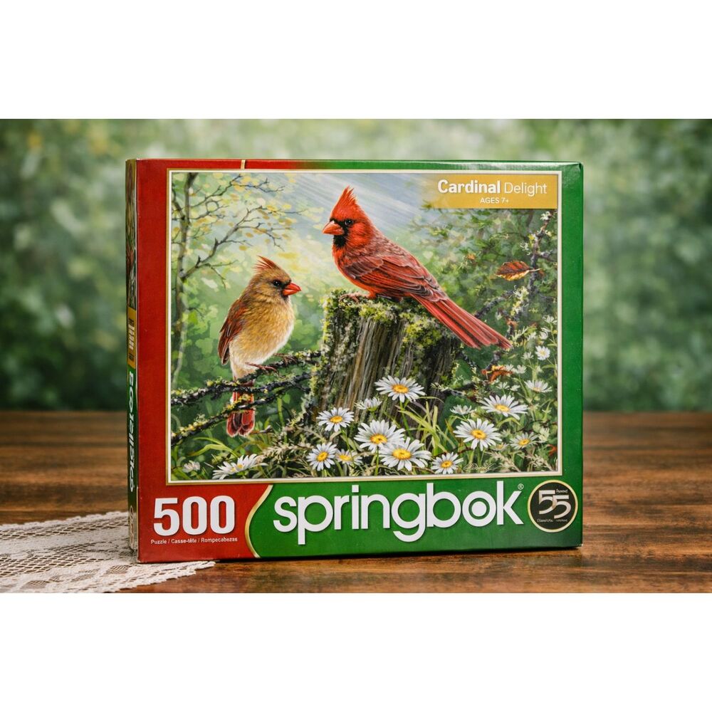 Nature Jigsaw Puzzle Lot Bird & Peacock 500 and 1000 Piece Puzzles